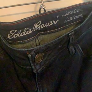 Eddie Bauer slightly curvy slim straight boot cut jeans